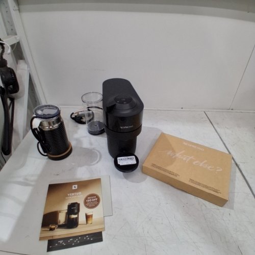 NESPRESSO VERTUO POP+ COMPACT COFFEE & ESPRESSO MACHINE WITH MILK FROTHER - LIQUORICE BLACK (MODEL: ENV92BAE) image 4