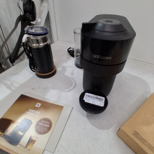 NESPRESSO VERTUO POP+ COMPACT COFFEE & ESPRESSO MACHINE WITH MILK FROTHER - LIQUORICE BLACK (MODEL: ENV92BAE) image 5