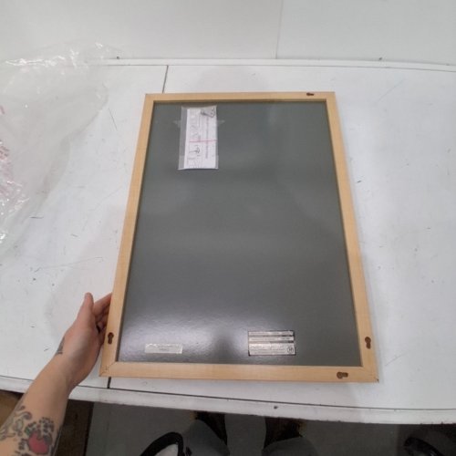 U BRANDS OAK FRAMED CHALKBOARD - 17" X 23' - NATURAL/BLACK image 3