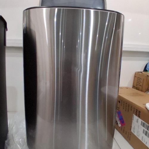 PAYLESSHERE PEDAL GARBAGE BIN WITH REMOVABLE INNER BUCKET - 50L - STAINLESS STEEL/BLACK - (MODEL:TC-ST13-SS) image 3