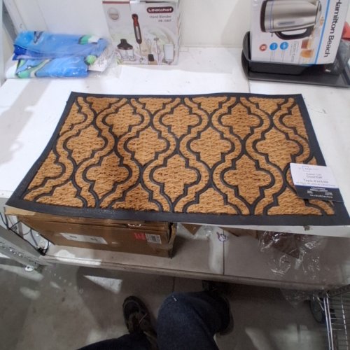 MAINSTAYS DOORMAT-18" X 30" - TAN AND BLACK (MODEL: NCJ-KM-6126) image 3