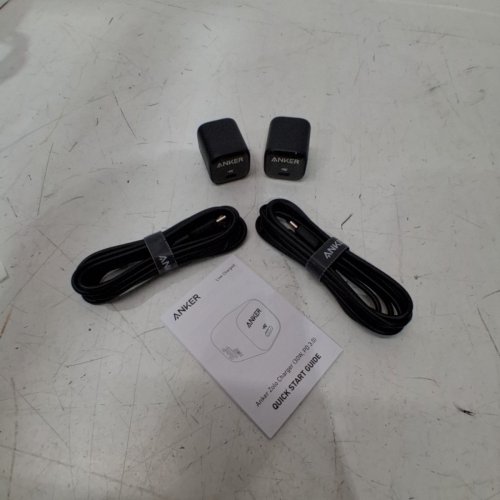 4PC ANKER CHARGER WITH USB-C TO USB-C CABLE - 30W - BLACK (MODEL: 8781600) image 2