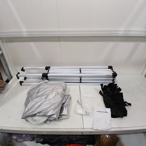 POP UP CANOPY TENT - 10FT X 10FT - SILVER/WHITE image 2