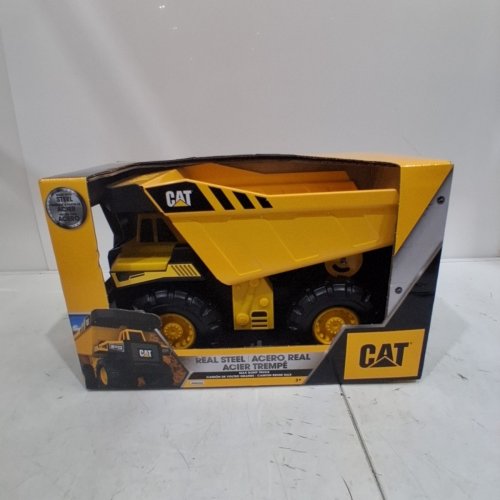 CAT REAL STEEL MAX DUMP TRUCK - YELLOW AND BLACK image 2
