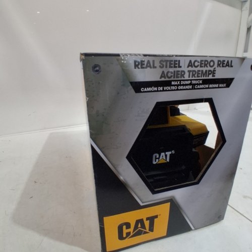 CAT REAL STEEL MAX DUMP TRUCK - YELLOW AND BLACK image 3