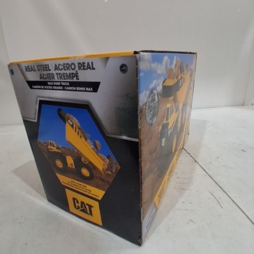 CAT REAL STEEL MAX DUMP TRUCK - YELLOW AND BLACK image 4