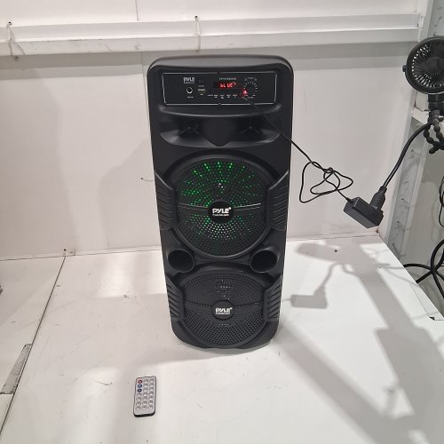 PYLE PORTABLE BLUETOOTH PARTY SPEAKER SYSTEM - 8" BOOMBOX WITH LIGHTS - 600W (MODEL: PPHP2835B) image 2