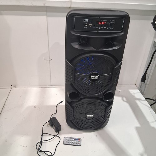 PYLE PORTABLE BLUETOOTH PARTY SPEAKER SYSTEM - 8" BOOMBOX WITH LIGHTS - 600W (MODEL: PPHP2835B) image 3