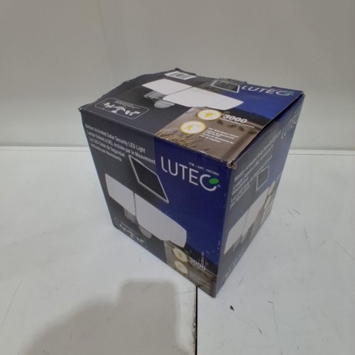LUTEC MOTION ACTIVATED SOLAR SECURITY LED FLOOD LIGHT - 5000K - 3000LM - WHITE (MODEL: 1937995) image 4
