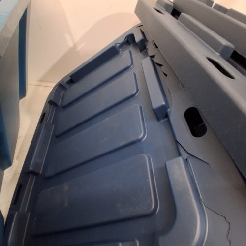 RIS HEAVY DUTY STORAGE BINS WITH LIDS - 45 LITERS - BLUE - (MODEL:UTB-11) image 3