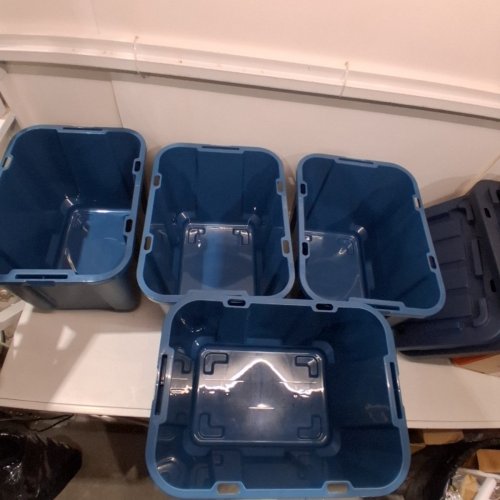 RIS HEAVY DUTY STORAGE BINS WITH LIDS - 45 LITERS - BLUE - (MODEL:UTB-11) image 4