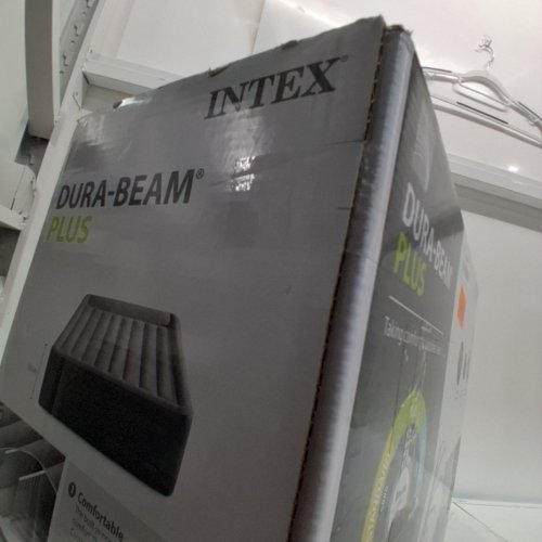 INTEX DURA-BEAM PLUS INFLATABLE AIR MATTRESS WITH INTERNAL ELECTRIC PUMP - 16.5" HEIGHT - QUEEN (MODEL: AP619D) image 3
