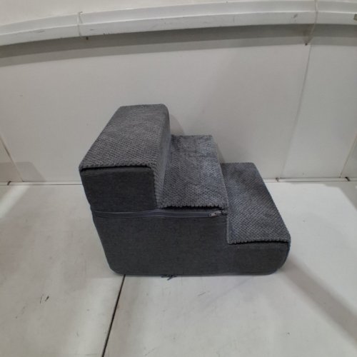 EHEYCIGA SMALL 3-STEP FOAM DOG STAIRS - 1FT X 17" - GREY image 4