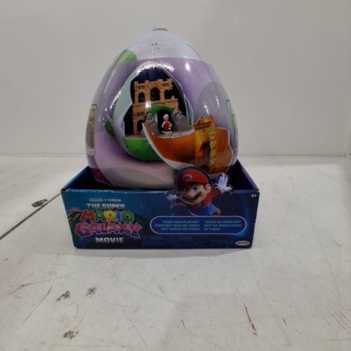 NINTENDO AND ILLUMINATION THE SUPER MARIO GALAZY MOVIE PACIFIC YOSHI EGG PLAYSET - PURPLE image 2