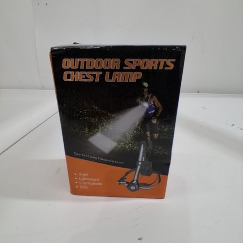 WEST BIKING OUTDOOR SPORTS CHEST MOUNTED LED LIGHT LAMP WITH REAR LIGHT AND 2 MODES - 2200MAH BATTERY image 3