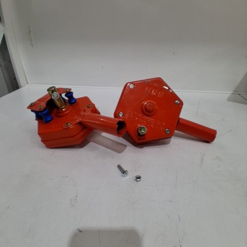 2PK CALIDAKA GREENHOUSE MANUAL HAND CRANK WINCH WITH SELF LOCKING SIDEWALL - ORANGE image 2
