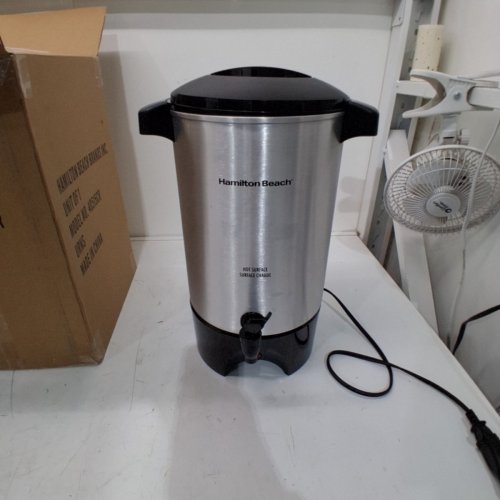 HAMILTON BEACH COFFEE URN - 45 CUP CAPACITY - STAINLESS STEEL (MODEL: 40515CR) image 3