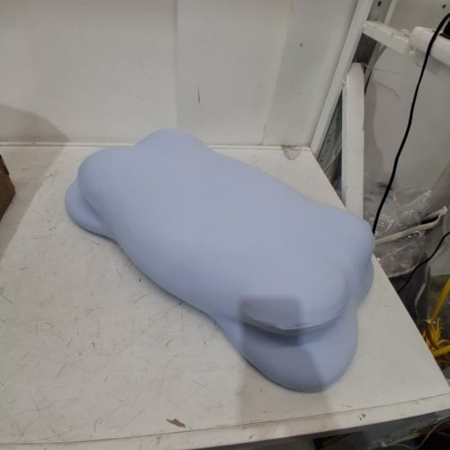 MELLOW SLEEP CLOUD ALIGN ULTIMATE COOLING COMFORT PILLOW WITH COVER - REGULAR / 3.5"-4.3" - WHITE / BLUE image 2