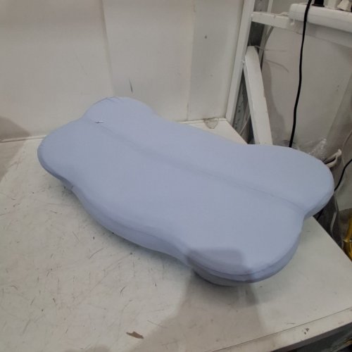 MELLOW SLEEP CLOUD ALIGN ULTIMATE COOLING COMFORT PILLOW WITH COVER - REGULAR / 3.5"-4.3" - WHITE / BLUE image 3