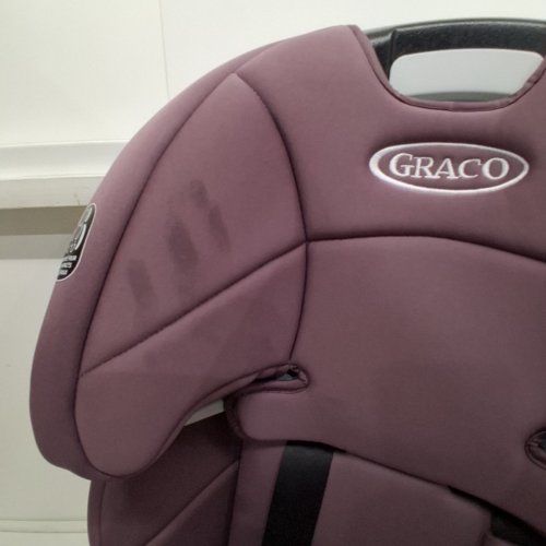 GRACO TRANZITIONS 3-IN-1 LIGHTWEIGHT ADJUSTABLE HEIGHT HARNESS BOOSTER CAR SEAT WITH CUP HOLDERS - 100LB MAX WEIGHT - ELOISE PURPLE (MODEL: 2217080) image 6