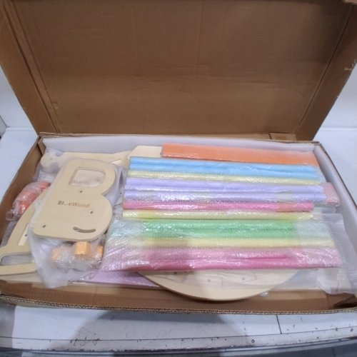 BLUEWOOD WOODEN TRIANGLE CLIMBING SET - 71" X 21" X 15" - RAINBOW (MODEL: 3JT) image 3