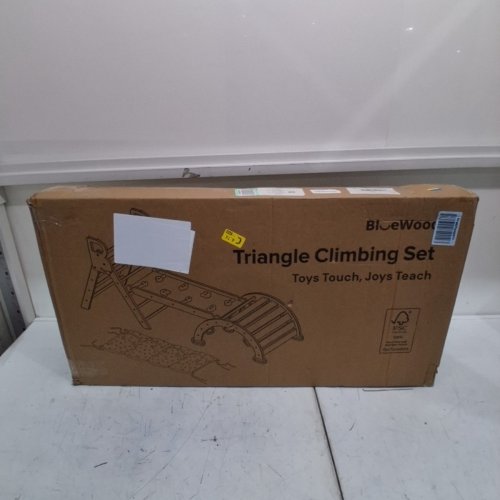 BLUEWOOD WOODEN TRIANGLE CLIMBING SET - 71" X 21" X 15" - RAINBOW (MODEL: 3JT) image 5