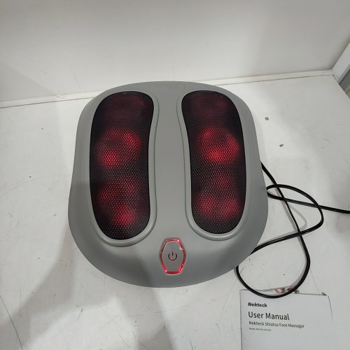 NECKTECK SHIATSU FOOT MASSAGER WITH HEAT - BLACK (MODEL: NK-FM-100-BLK) image 2