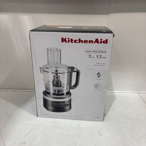 KITCHENAID ELECTRIC FOOD PROCESSOR - 7 CUP - MATTE BLACK (MODEL: KFP0718BM) image 5