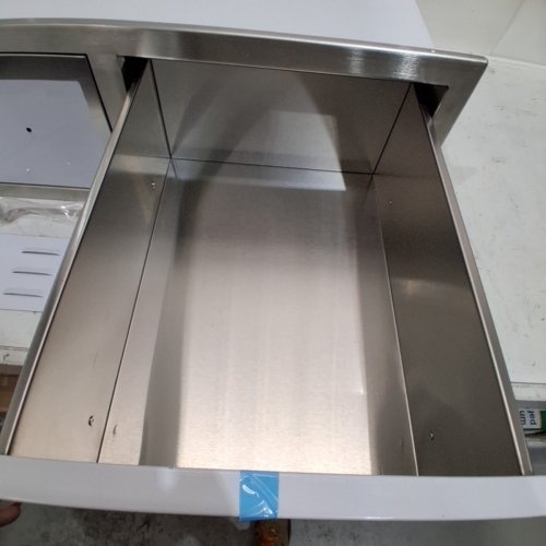 VEVOR OUTDOOR KITCHEN DRAWERS, HORIZONTAL DOUBLE BBQ STAINLESS STEEL ACCESS DRAWER WITH HANDLE, 30" W X 10" H X 20" D (MODEL: KM-CTG-2302-SKU11) image 4