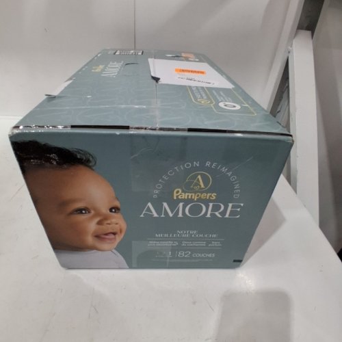 82PK PAMPERS AMORE MOST ABSORBENT AND BEST DIAPER - SIZE 1 - WHITE (UPC: 03077224453) image 2