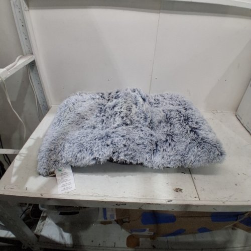 EHEYCIGA WASHABLE SHAGGY DOG BED - 41" X 27.5" X 3.5" - GREY image 2