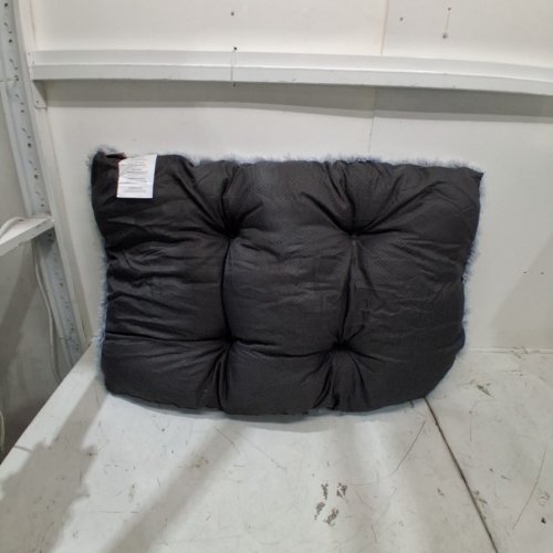 EHEYCIGA WASHABLE SHAGGY DOG BED - 41" X 27.5" X 3.5" - GREY image 4
