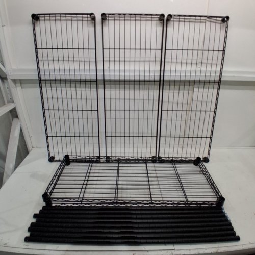 AMAZON BASICS 4 SHELF ADJUSTABLE HEAVY DUTY SHELVING UNIT - 36" X 14" X 72" - BLACK image 2