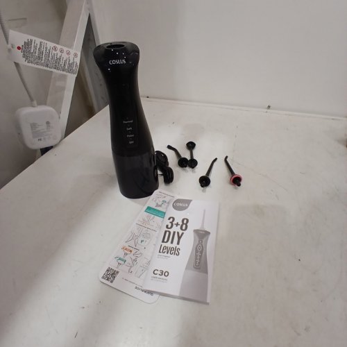 COSLUS ORAL IRRIGATOR WATER FLOSSER WITH 4 HEADS & 4 MODES- 300ML - BLACK (MODEL: C30) image 4