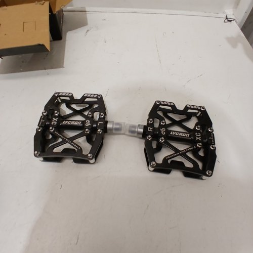 2PK ADULT LYCAON HIGH PERFORMANCE BICYCLE PEDALS - GREY/BLACK image 2