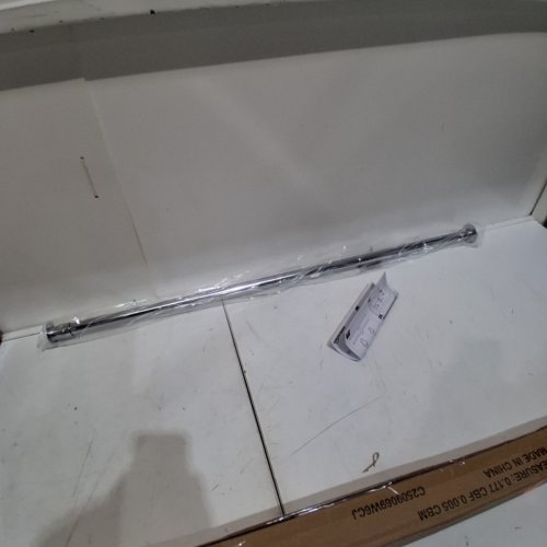 AMAZON BASICS ADJUSTABLE LENGTH CLOTHES HANGING ROD - 48" - 72" - CHROME (MODEL:B0DK6JSC9M) image 3