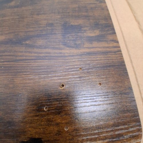RECTANGULAR COFFEE TABLE - 27" X 14" X 16" - DARK BROWN/BLACK image 4