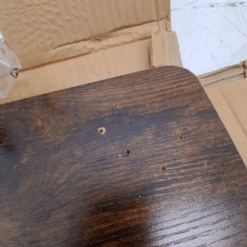 RECTANGULAR COFFEE TABLE - 27" X 14" X 16" - DARK BROWN/BLACK image 5