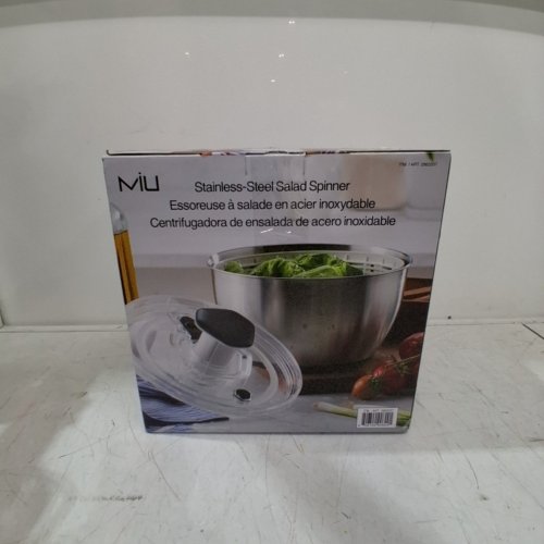 MIU HAND OPERATED DISHWASHER SAFE SALAD SPINNER - 6L - STAINLESS STEEL (MODEL: 2863207) image 6