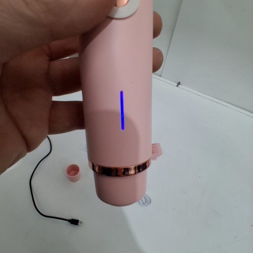 WOMEN'S ELECTRIC DUAL HEADED SHAVER BIKINI TRIMMER - 2-IN-1, USB RECHARGEABLE - PINK (MODEL: ZB-0236L) image 2