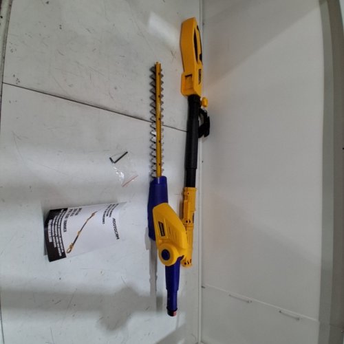 ADOTOCAM CORDLESS POLE HEDGE TRIMMER *TOOL ONLY* - 16" - 20 V - 8FT REACH - YELLOW (MODEL: DPHT400) image 2