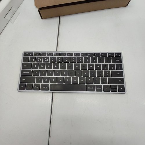 SATECHI SLIM X1 BLUETOOTH COMPACT KEYBOARD MADE FOR MAC - 11.2" X 4.5" - SILVER/BLACK image 4