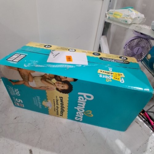 100PK PAMPERS SWADDLERS 100% LEAKPROOF DISPOSABLE BABY DIAPERS - SIZE 5 image 4