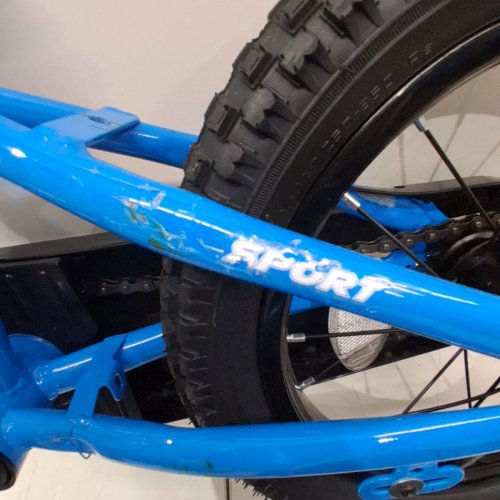 NAIPO KID'S 2-IN-1 BIKE WITH DETACHABLE TRAINING WHEELS - AGES 3 TO 6 - 14" - BLUE (MODEL: KB-WY014) image 3