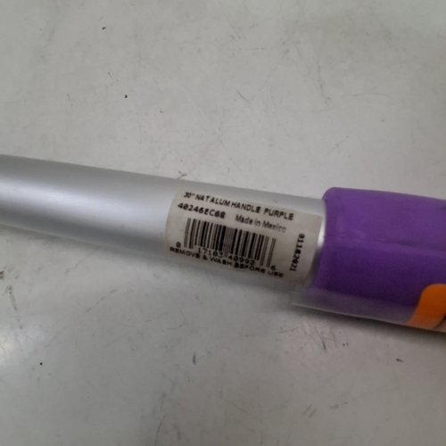 SPARTA ALUMINUM BROOM MOP HANDLE - 30" REPLACEMENT HANDLE WITH ACME THREADED TIP FOR COMMERCIAL CLEANING - PURPLE image 2