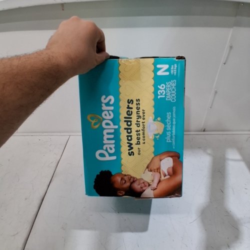 136PK PAMPERS SWADDLERS DISPOSABLE DIAPERS - SIZE NEWBORN (UNDER 10LB) image 3