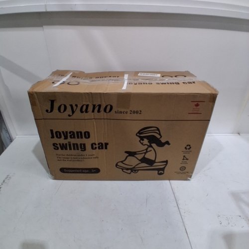 JOYANO SWING CAR WITH LED LIGHT-UP WHEELS - 110LB CAPACITY (3+YEARS) - PINK/BLACK (MODEL#: LB1802) image 4
