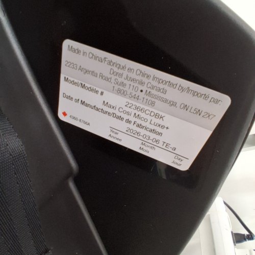 MAXI-COSI MICO LUXE+ INFANT CAR SEAT, LIGHTWEIGHT, EASY INSTALL WITH MAXILOCK - 30LB MAX - BLACK (MODEL: 22366CDBK) image 3