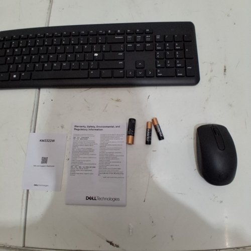 2PC DELL WIRELESS MOUSE AND KEYBOARD SET - BLACK (MODEL: KM3322W) image 4