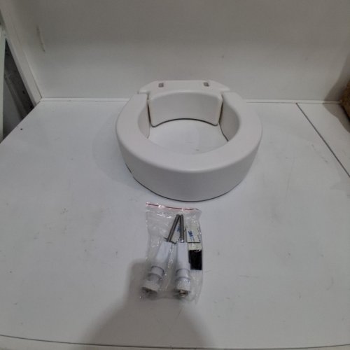 RAISED TOILET SEAT FOR SENIORS AND DISABLED ADULTS - 3.5" X 19.3" - WHITE (MODEL: SC7060Q-L-4) image 2